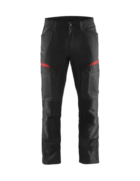 Pantalon Maintenance Stretch Noir Rouge Blaklader