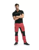 Pantalon Maintenance Stretch Rouge Noir Blaklader