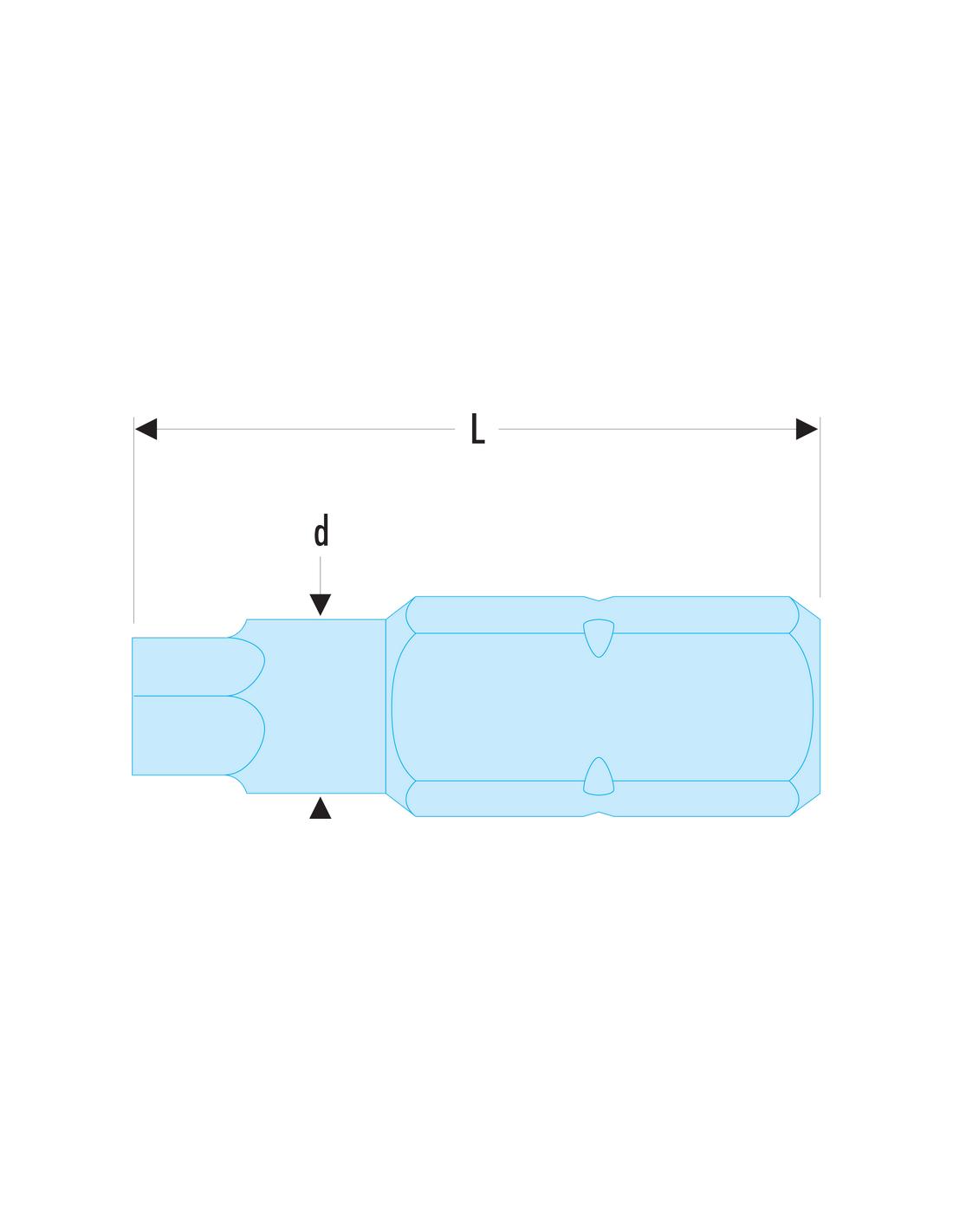 eh 2 embouts standards série 2 pour vis 6 pans creux eh 206 facom