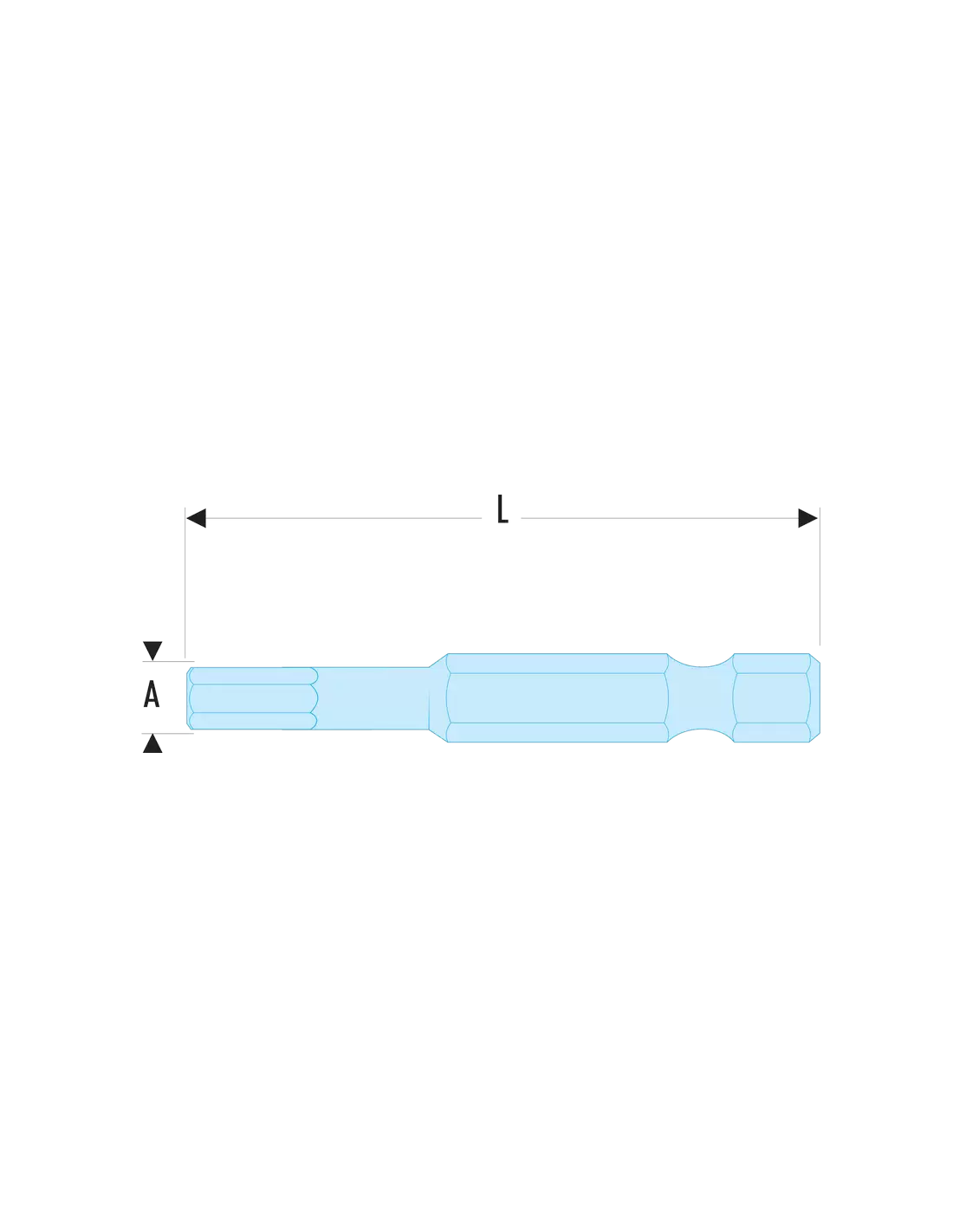 FACOM - EH.6 - Embouts standards série 6 pour vis 6 pans creux - EH.605