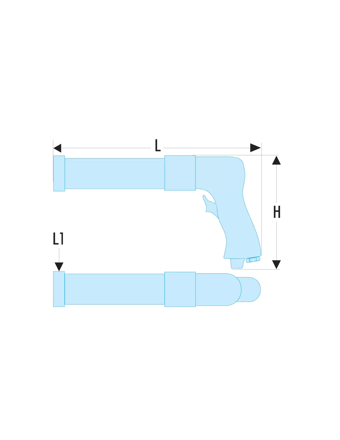 Pistolet à cartouche format standard pour colle, silicone, mastique  -  kgt-france
