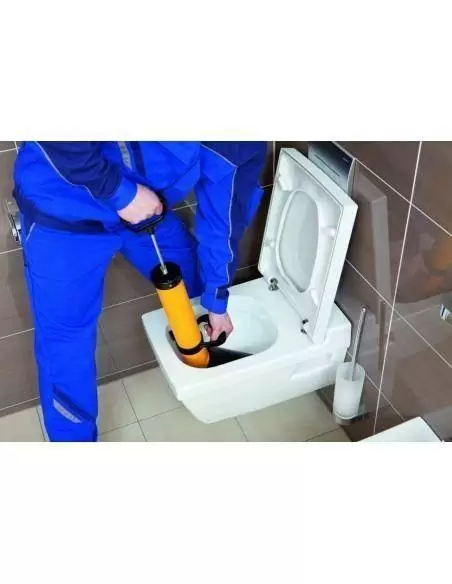 Déboucheur WC- de tuyaux à pompe manuelle sans aucun effort