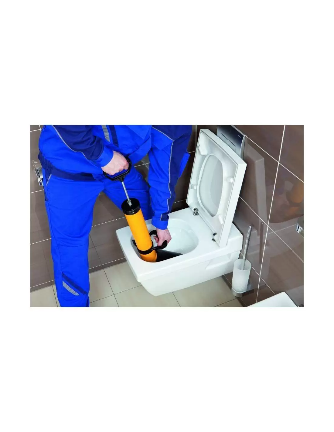Déboucheur à pompe manuel pour évier et toilette