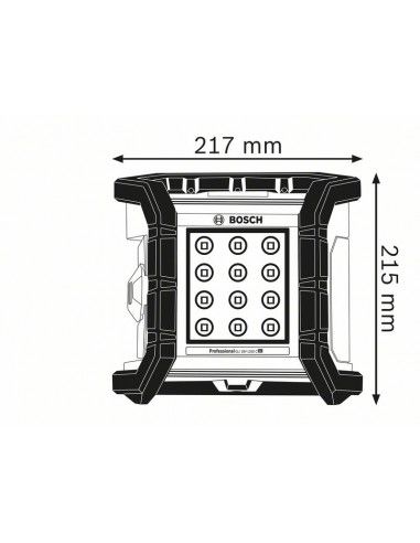 Lampe Sans Fil Gli 18v 1200 C Solo 0601446700 Bosch Pas Cher