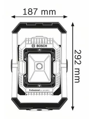 Lampe sans fil GLI 18V-4000 C BOSCH 