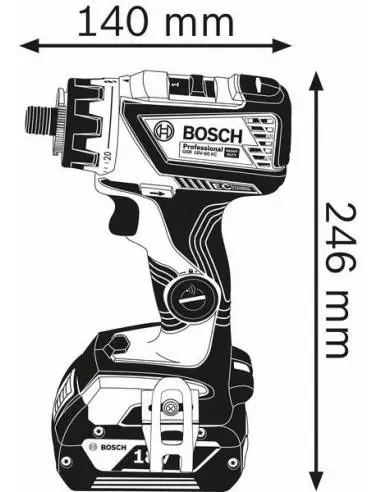 Perceuse-visseuse sans fil Bosch Professional GSR 18V-60 FC