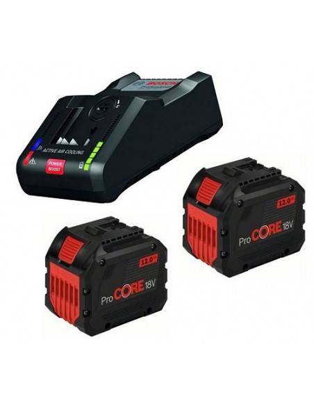 Pack 2 Batteries ProCORE 18V 12.0Ah + Chargeur + GAL 18V-160C ...