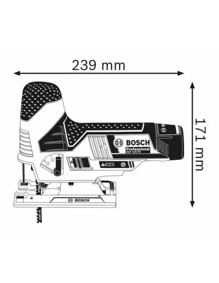 Scie sauteuse Bosch GST 160 CE Professional 800 W coffret LBoxx 136 - Le  Temps des Travaux