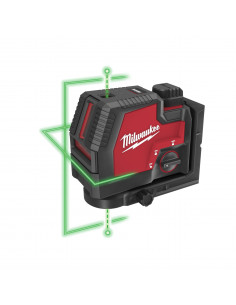 Laser vert 2 lignes avec aplomb REDLITHIUM™USB L4 CLLP-301C | 4933478099 - Milwaukee