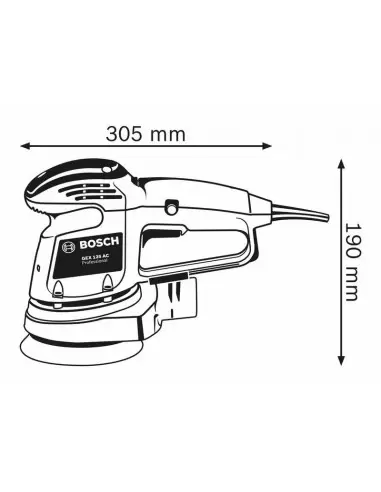 BOSCH Ponceuse excentrique 150 mm GET75-150 - 0601257101