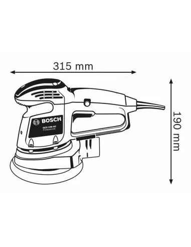 GEX 40-150 Ponceuse excentrique