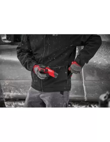 Milwaukee Tool Veste chauffante à capuche grise sans fil M12 12 volts pour  homme moyen ave