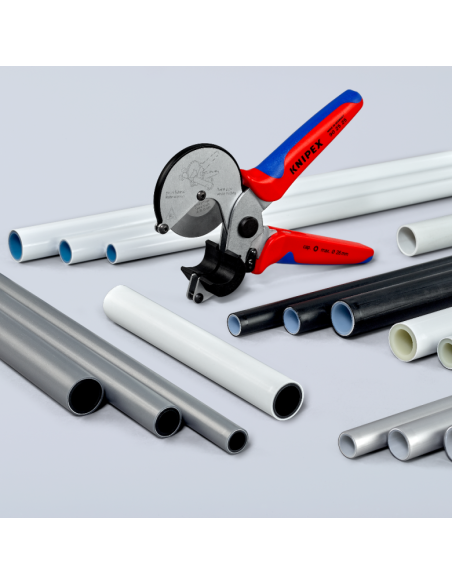 Coupe-tube pour tubes multicouche et en plastique | 90 25 25 - Knipex